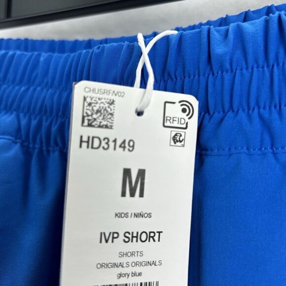 Adidas x Ivy Park IVP Kids Boys Girls Medium Shorts Glory Blue Athletic HD3149 - Picture 6 of 6